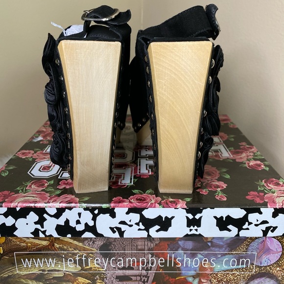 Jeffrey Campbell Vintage Flower Suede Shoes - Picture 9 of 15